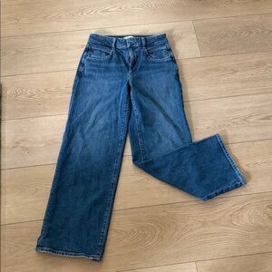 PAIGE Women's Straight Leg Blue Jeans